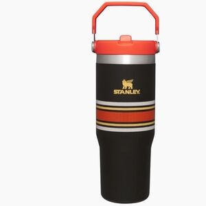 NEW Stanley The Ice Flow Flip Straw Tumbler Black and Orange